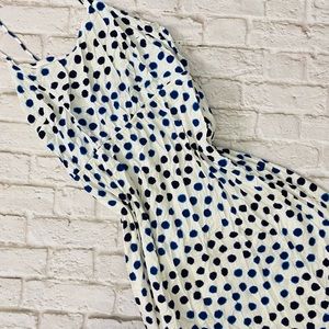 Old Navy polka dotted maxi hi-low dress